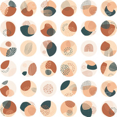 Abstract pattern vector muted colors clean modern elegant design elements