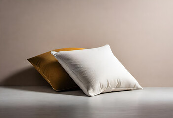 pillow on a white background in minimal style