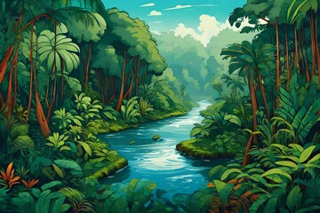 rainforest river-