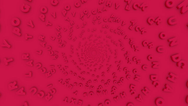 Chaos Text Circular Typography Background