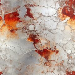 Seamless abstract cracked wall with orange texture background