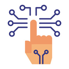 Bioactive implantable and injectable drug delivery system vector icon design, predictive modeling adaptive control symbol artificial intelligent, Foreign body response to implanted materials concept