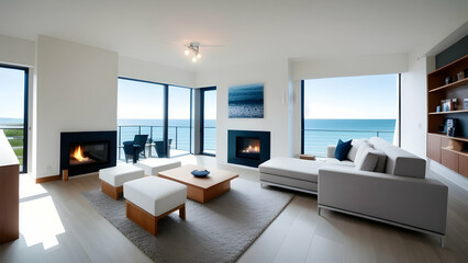 Fototapeta premium interior of modern living room