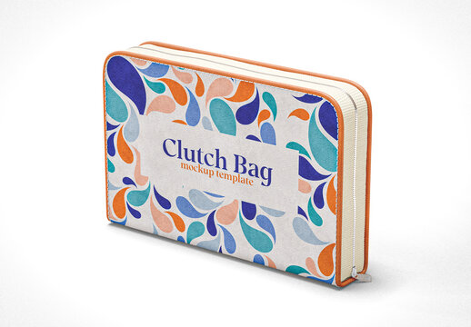 Colorful Clutch Bag Mockup