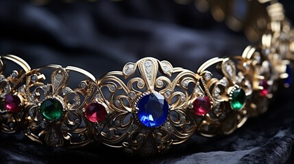 Fototapeta premium earrings with diamonds