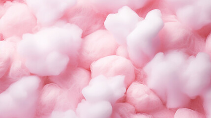 Obraz premium Pink cotton candy background. Candy floss texture. Generative AI