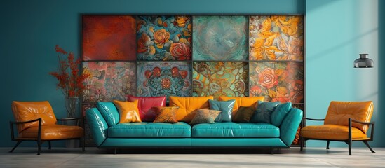 Design of digital tiles or wallpaper