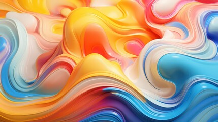 Abstract Colorful Wavy Modern Background