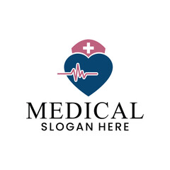 vector medical logo for health service symbol