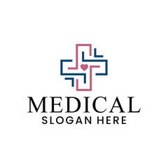 Fototapeta premium vector medical logo for health service symbol