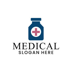 vector medical logo for health service symbol