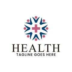 vector medical logo for health service symbol