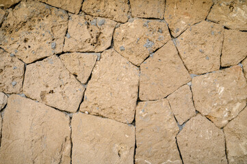 wall of real light stone as a background 2