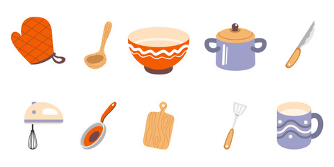 Kitchen Equipment Illustration 