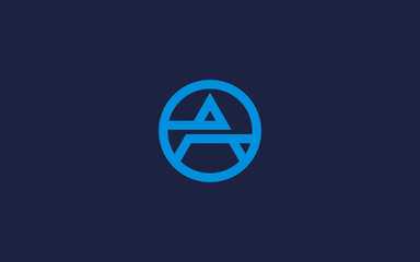 initial letter A circle logo icon design Vector design template inspiration