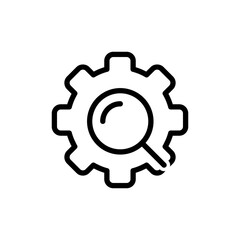 Search icon vector. increase illustration sign. magnifier symbol or logo.