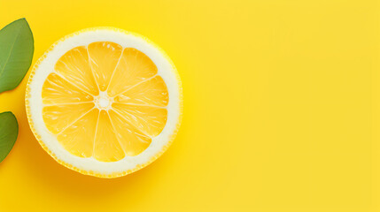 Creative layout made of lemon on white background