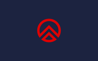 initial letter A circle logo icon design Vector design template inspiration