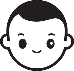 Mini Munchkins Black Vector Logo for Little Ones Joyful Jesters Child in Black Vector Icon