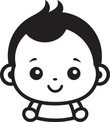 Whimsical Wonders Vector Logo for Little Dreamers Cute Chronicles Black Vector Icon for Kiddos