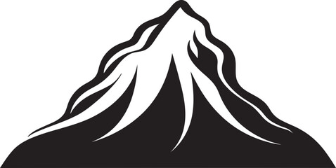 Lava Legacy Black Logo for Volcanic Majesty Volcanic Verse Mountain Eruption in Black Icon