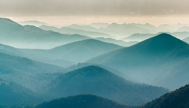 Photo of an abstract background with an image of mountains