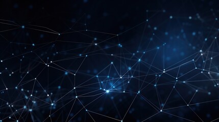 Digital blue network connection. Abstract pattern with dots and lines. Futuristic modern background. gradient background.
