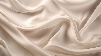 Obraz premium Ivory silk fabric folds background