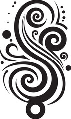 Graceful Helix Abstract Curly Vector Creations Harmonious Curls Contemporary Vector Abstractions