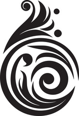 Curl Fusion Abstract Contemporary Vector Designs Twirling Essence Curly Vector Masterpieces