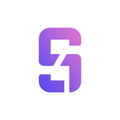 vector logo S1 for corporate finance, technology etc.