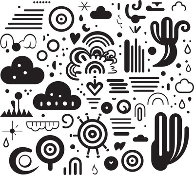 Whirlwind Torsion Abstract Curly Vectors in Modern Design Fluid Swirlscape Curly Modern Vector Icons