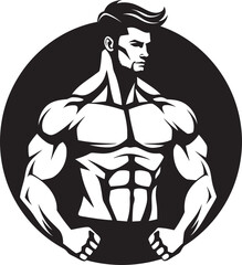 Sculpted Strength Exercise Vector Icons for Bodybuilding Bodybuilding Basics Vector Designs for Fitness Icons - obrazy, fototapety, plakaty