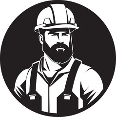 Constructing Impact Vector Worker Icon Site Supervisor Construction Vector