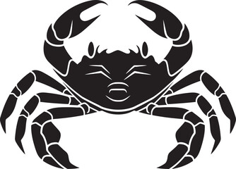 Coastline Commander Vector Crab Emblem Clawed Champion Crab Vector