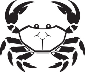 Wave Wanderer Crab Emblem Vector Coastal Conqueror Vector Crab