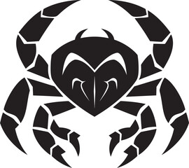 Shoreline Stalwart Crab Design Spooky Charm Cute Ghost Vector Icon