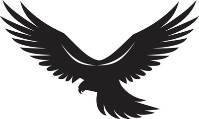 Regal Predator Profile Black Vector Eagle Sovereign Raptor Emblem Eagle Icon