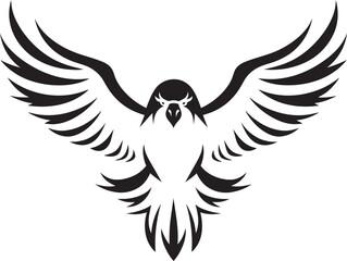 Majestic Raptor Profile Black Eagle Noble Hunter Emblem Vector Eagle Design