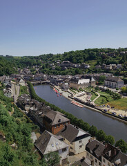 Bouillon, Belgium - May 29, 2023 : beautiful view of Bouillon