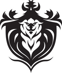 Stately Insignia Black Icon Majestic Emblem Vector Emblem