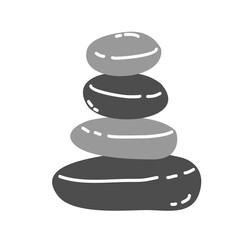 Cute Yoga Vector Stones