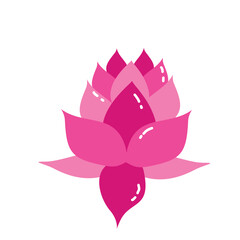 Cute Yoga Vector Lotus