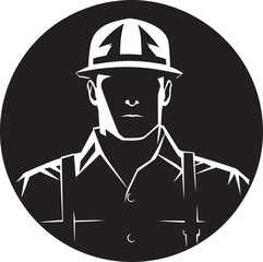 Electrical Specialist Black Vector Icon Utility Technician Icon Black Design