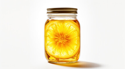 Sunflower oil, flower in Jar