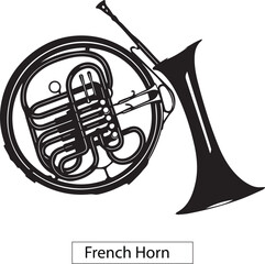 horn isolated on white