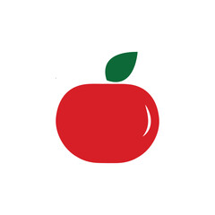 Apple fruit icon design isolated
