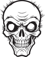 Skull shaped Zombie Treat Vector Design Sinister Sweetness Zombie Skull Candy