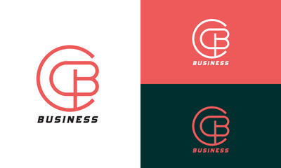 The letter 'CB' logo. Best business logo design, firm brand logo design