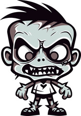 Zombie Mascot Illustration Vector Design Macabre Mascot Symbol Zombie Vector Icon